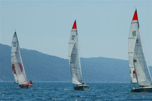 Team building organization with sailing boats